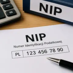 Na dokumencie widnieje numer NIP. Ile cyfr ma NIP? Ten przykład pokazuje 10 cyfr.