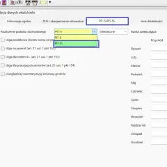 Wybór formularza PIT-5L do rozliczenia podatku dochodowego.