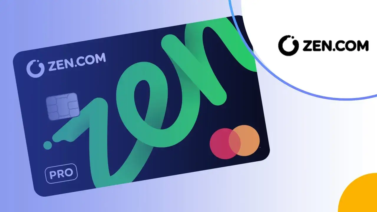 Karta ZEN.COM PRO z zielonym logo ZEN. To karta, która wprowadzi Cię w świat finansów z spokojem.